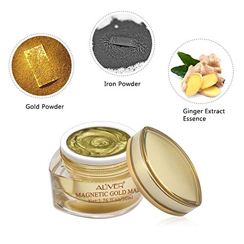 Mască Magnet Luciu de aur mască magnetică de față bogată în minerale anti-stres hidratant anti-îmbătrânire curățare a porilor