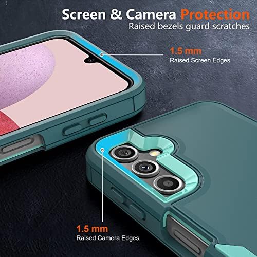 Yzok pentru carcasa telefonului Galaxy A14 5G, carcasa Samsung A14 5g [rezistent la șocuri] [Dropproof] [protector de ecran din sticlă temperată], husă de protecție pentru telefon pentru Samsung Galaxy A14 5G