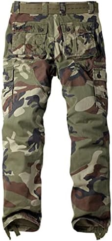 MAIYIFU-GJ Pantaloni de buzunar multi-buzunar pentru bărbați Combate Pantaloni de drumeție sălbatici ușori, relaxate Fit Camuflaj Pantaloni militari