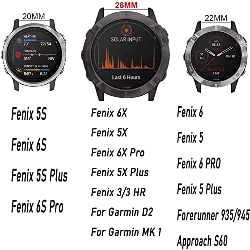 DYIZU 22 26mm Watchband curea pentru Garmin Fenix 7 Fenix 6 5 5Plus 935 945 Silicon EasyFit Mansete pentru Fenix 7x 6x 5x Watchband