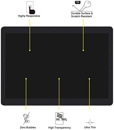 Protector de ecran de sticlă temperat cu 2 pachete Transwon pentru Digiland 10.1 Tablet DL1036/ Pritom M10 Tabletă/ tabletă
