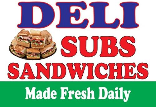 Sandwich -uri Deli subsoluri 14 x10 Magazin cu amănuntul contor de alimente/semn de perete