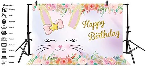 Baocicco 5x4ft vinil La Mulți Ani fundal floare înflorită fotografie fundal drăguț zâmbitor cap de pisică sărbătoare de Naștere
