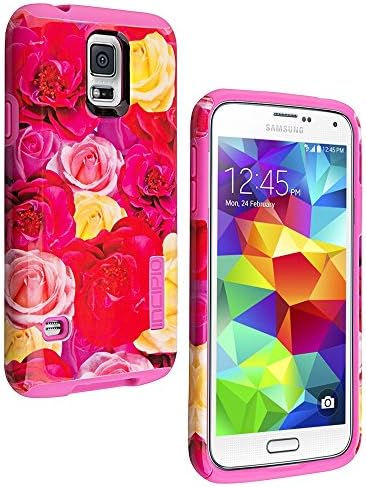 Carcasă de protecție a stratului dual Dualpro DualPro pentru Galaxy S5 - Floral