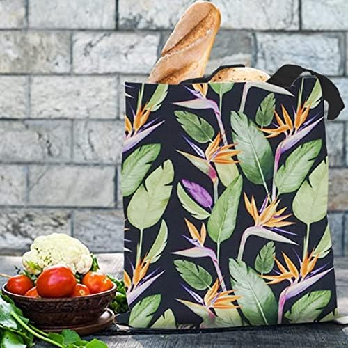 Llyliu Canvas Tote Bag cu mânere pentru femei - plante pentru cumpărături pentru cumpărături totes pungi reutilizabile pentru