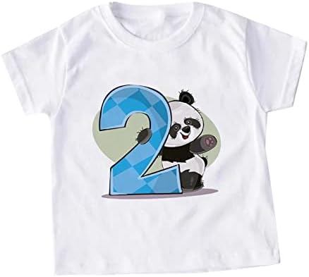 Baschet cu mânecă băiat pentru băieți pentru băieți de vară cu mânecă scurtă panda de desene animate tricouri TOPS Outwear Toddler