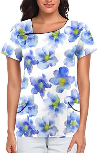 Camasi de compresie femei maneca lunga femei Respirabil maneca scurta fluture imprimare camasa femei topuri și bluze
