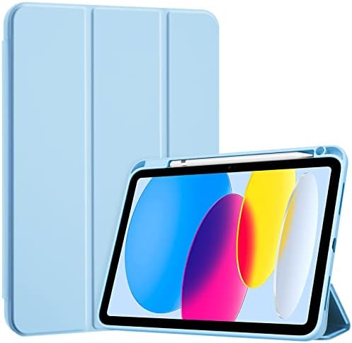Procase iPad 10th Gen Slim Caz cu suport pentru creion 2022 pachet cu iPad 10th Gen 10.9 2022 Soft TPU Carcasă