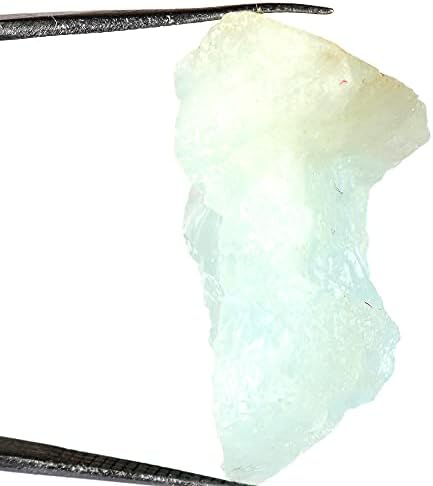 96 CT. AAA Natural brute brute acvia sky aquamarine pietre prețioase cristal dur pentru fabricarea bijuteriilor, vindecare, decorare GA-658