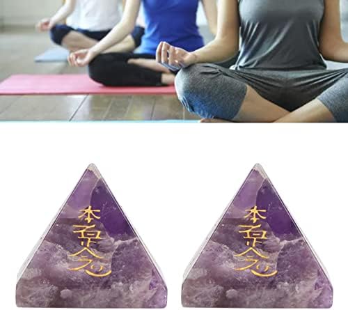 Piramidă energetică, piramidă de cristal Strețuri puternice Stones semi -prețioase Manopera fină pentru meditație