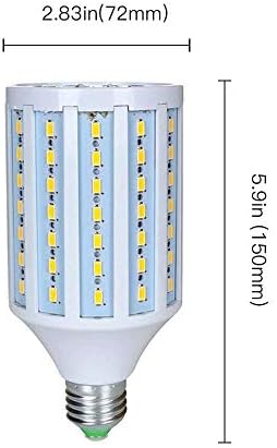 25W E27 LED porumb Becuri-98 LED-uri 5730 SMD 2500lm COB lumina lampa Ultra luminos cald alb 3000K LED bec 200 Watt echivalent pentru curte subsol hambar atelier în aer liber 85V-265V