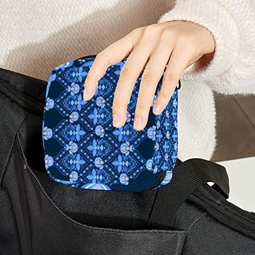 Model exotic floral geanta de depozitare sanitară de depozitare portabilă pentru a -i kit pungi pungi pentru pad pentru perioada menstruală pungă cu cană cu fermoar cu fermoar pungă pentru femei pentru femei adolescente doamne