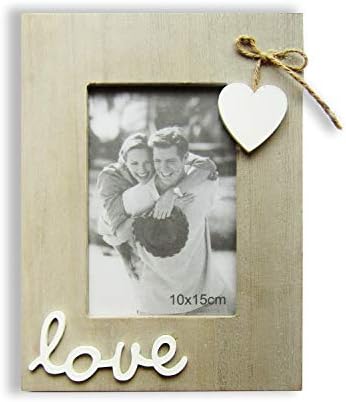 Cadre de imagine de epocă pentru dragoste 4x6 -Cadru foto inima pentru cuplu, mireasă, iubit, familie -decor de perete