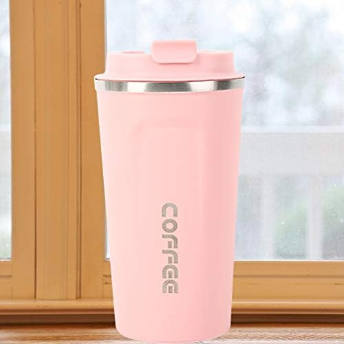 Cupa cu apă de cabilk Cupa de cafea din oțel inoxidabil, ceașcă termică portabilă cu cană de cană de apă anti-scald cană de cafea sticla auto
