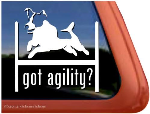 Ai agilitate? ~ Jack Russell Terrier Agility Dog Dog Vinyl Fereastră autocolant de decalare automată