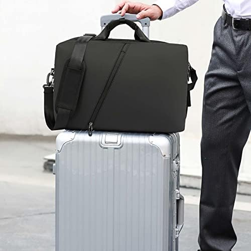 Rucsac laptop DWQOO pentru bărbați, bagajele transportă rucsac rezistent la apă pentru avion cu pungi de depozitare, bag pentru