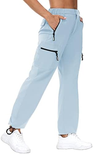 Pantaloni de marfă de drumeție pentru femei VVK pentru femei ușoare uscate în aer liber pantaloni sportivi în aer liber, alpinism, buzunare cu fermoar de golf