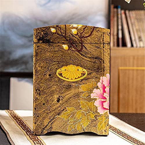 Cutie de bijuterii în stil chinezesc chySP Cutie mare capacitate de trei straturi cutii de bijuterii cu încuietoare cadou de