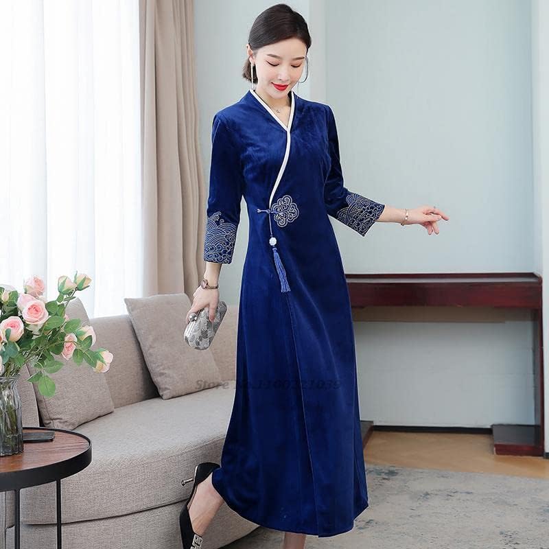 National Chinese îmbunătățit hanfu rochie retro rochie de dans oriental ceai serviciu hanfu