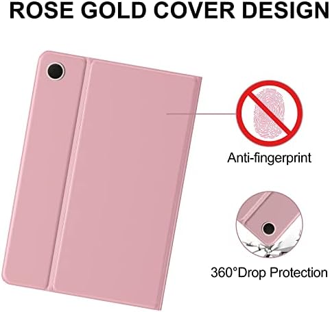 Carcasă Sengbirch pentru tableta Sumsung Galaxy A8 10.5 - Carcasă de protecție inteligentă automată/somn - carcasă din piele moale PU, anti -drop, reglare unghiulară multiplă - tabletă Galaxy drăguță A8 Cover Folio, roz