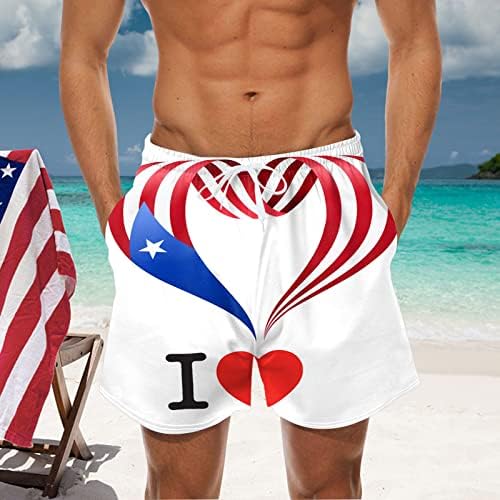 Pantaloni scurți pentru bărbați 3D Imprimare Pantaloni scurți pentru bărbați casual Cascal Clasic Gym Shens Beach Essentials American Flag American