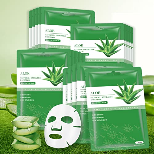 Mască de față Yafusipe Aloe Vera mască hidratantă pentru îngrijirea pielii pachet 10 și cremă Retiol pentru Anti îmbătrânire