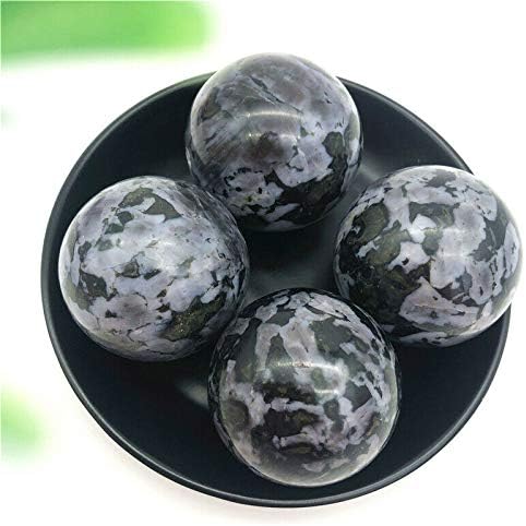QIAONNAI ZD1226 1 buc naturale Gabbro mingea negru cuarț cristal sfera bile minerale vindecare cadou Decor naturale pietre