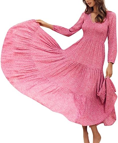Rochii midi fqzwong pentru femei vara casual casual vacanță o linie rochii de soare la modă petrecere de vacanță ieșind din