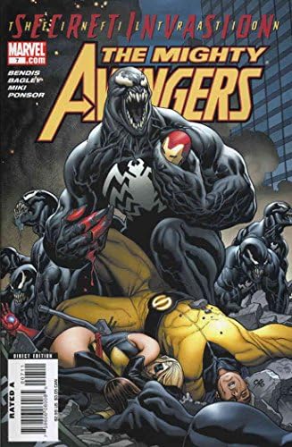 Mighty Avengers # 7 FN; Marvel carte de benzi desenate / invazie secretă Venom
