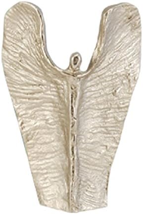 Îngerul figurinei din bronz argintiu