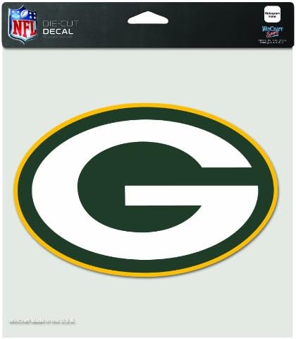 NFL Green Bay Packers 8-de-8 Inch Diecut colorate Decal