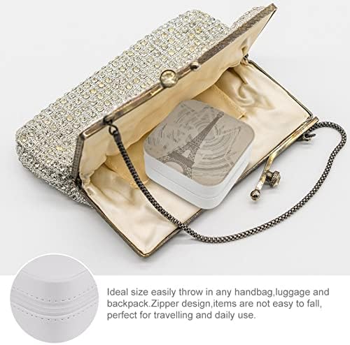 Cutie de bijuterii de Călătorie, Organizator de bijuterii mici din piele pentru femei carcasă portabilă pentru bijuterii pentru