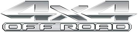 2 x argint 4x4 Off Road 3d Metal Punctic de vinil se potrivește cu New Dodge Ram 1500 2500 3500 Wagon Power