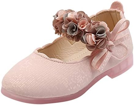 Toddler flori Fata pantofi anti alunecare moale Mary Jane pantofi printesa Flori Pantofi de dans Pentru Petrecere Scoala de nunta