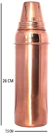 Kuber Industries Sticla de apă de cupru, 1 litru, aur