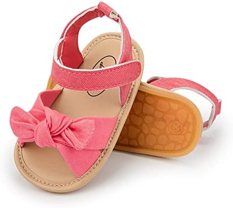 Fete Pentru Sugari Open Toe Bowknot Pantofi Primii Pietoni Pantofi Vara Toddler Plat Sandale Copil Pluș Papuci