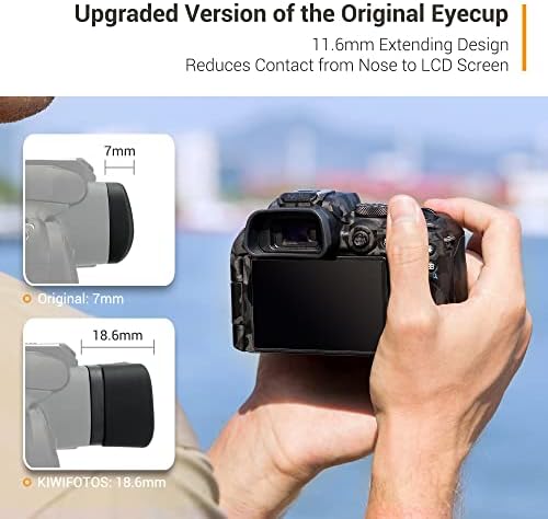 Camera Eyecup + Camera Cameră Cameră: EOS R10 Eyecup Eyepiece cu anti-zgârietură anti-uzură autocolant pentru cameră pentru Canon EOS R10