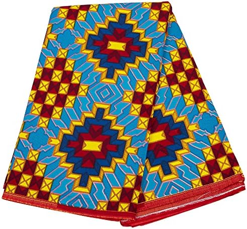 ADWAXDA African Fabric Kente stofa tesatura de imprimare de curte 6 metri bumbac afro - american ceara Tesatura pentru matlasare