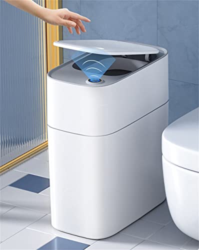 Mxiaoxia automat senzor de saci de gunoi, 14L acasă toaletă bucătărie inteligent gunoi poate restrânge gunoi baie