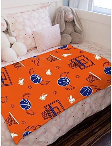 Aozyhug Basketball Lover Aruncă moale pătură pătură Băieți, fete, sugari, nou -născuți care primesc pături pentru copii și copii pături pentru cărucior de pătuț