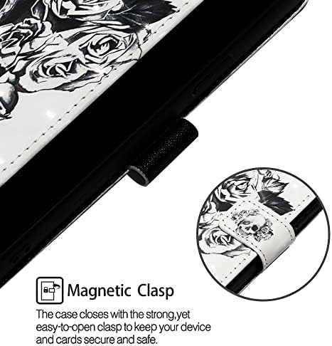 ISADENSER compatibil cu husa portofel iPhone 14 Pro Max pentru femei, piele Flip Faux cu carcasă interioară rezistentă la șocuri