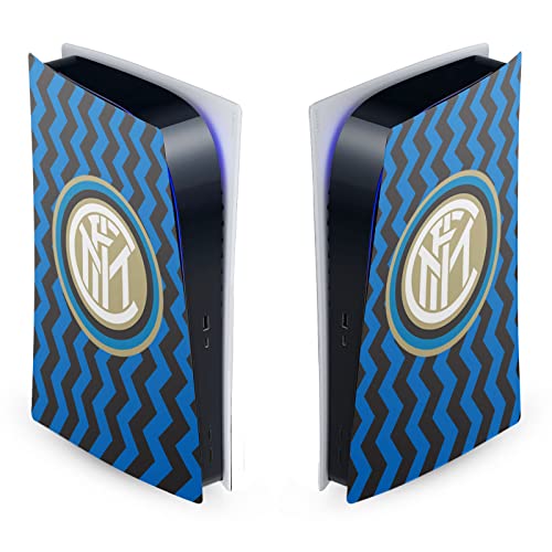 Head Case Designs licențiat oficial Inter Milan Home 2020/21 Crest Kit Vinyl Fakeplate Sticker Gaming Capac de decalare a pielii compatibil cu Sony PlayStation 5 PS5 Ediție digitală Consola