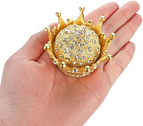 Longsheng - Din 2001 - Cutie de trinket din aur de argint argintiu, cu cutie de aur, bijuterii frumoase cutii de fructe minunate