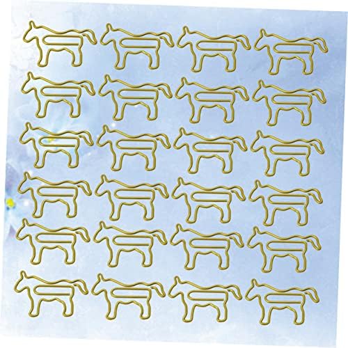 Stobok 30pcs Fișiere colorate Fișiere de aur Clipuri de hârtie Animal Paper Neddles Bookmark Pin Birou Suport pentru birou