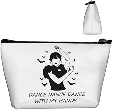 HYCLAM fermoar Travel Bag Addams Fan cadou Toiletry Bag emisiuni TV inspirat cadou cosmetice Bag dans cu mâinile mele Dancing