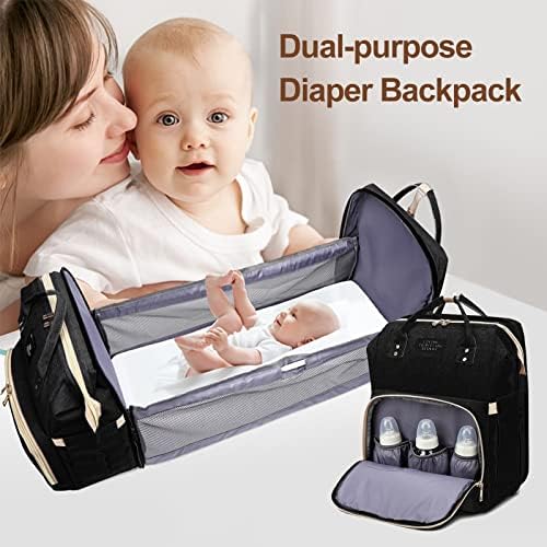 Rucsac pentru sac de scutece Veraste, pungi de scutec pentru bebeluși, căutare registre pentru bebeluși, geantă de scutec multifuncțional