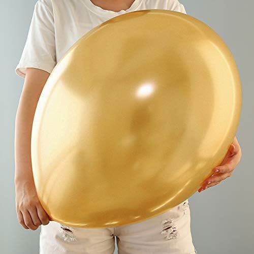 Baloane metalice extra mari de 18 inci, baloane colorate din latex, baloane cromate, baloane de heliu pentru nuntă, ziua de