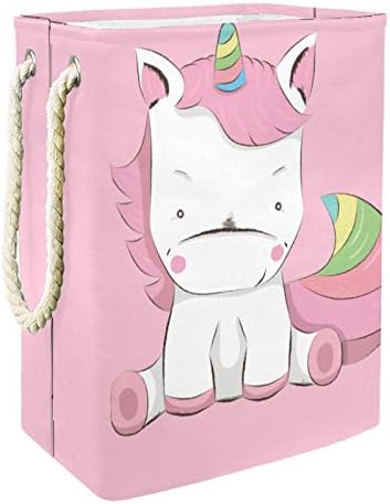 Deyya roz Unicorn coșuri de rufe împiedică înalt Robust pliabil pentru copii adulți băieți adolescenți fete în dormitoare baie