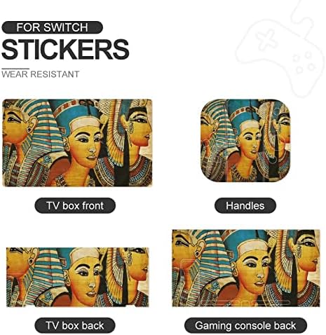 Artă egipteană retro antică Sticker de piele Full Wrap Full Piele de protecție Piele de protecție Decal pentru Switch