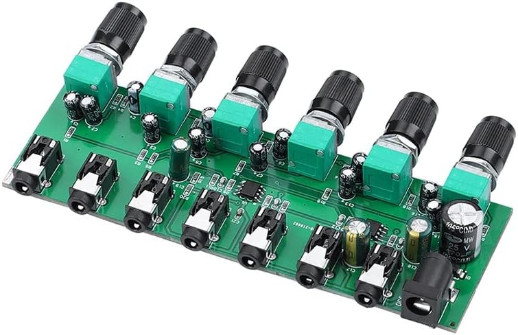Wxbdd 6 moduri mixer Stereo distribuitor Audio placă de amestecare cu Control independent al volumului DC5-24V 1 buc 6 intrări 1 ieșire